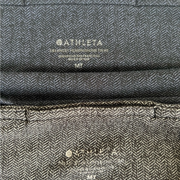 MEDIUM TALL Athleta Delancey Herringbone tights navy black white womens 2 pairs - Picture 10 of 10